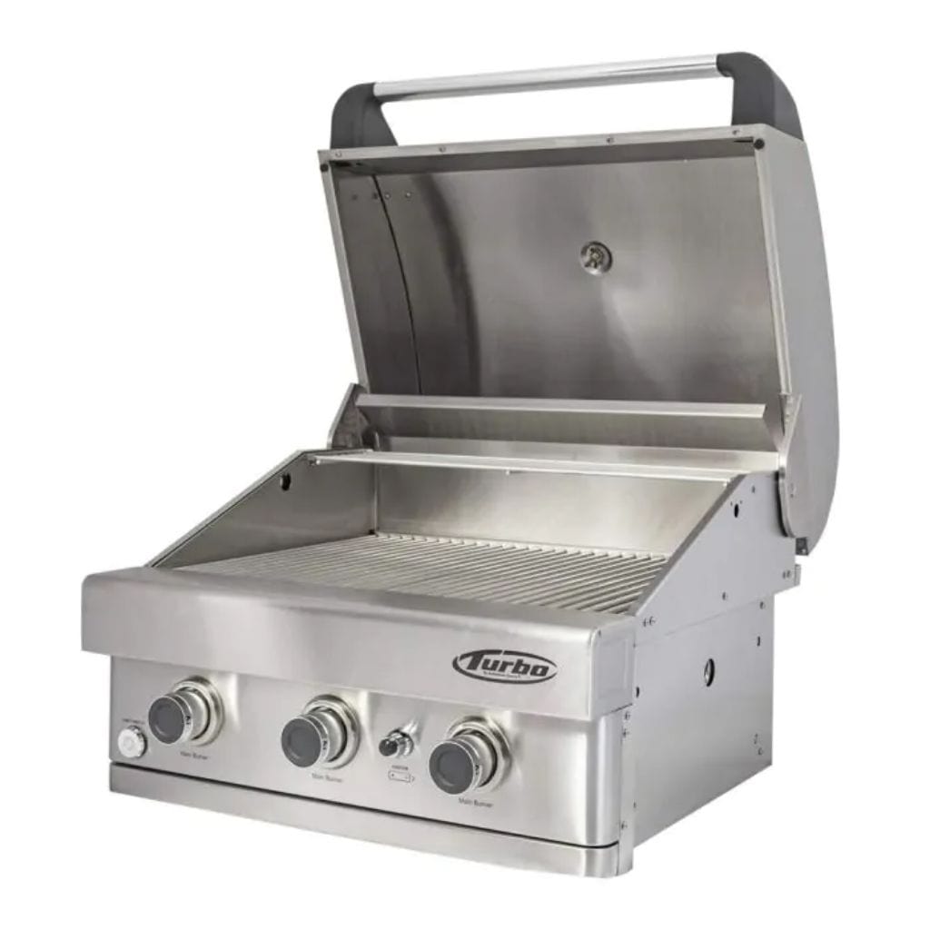 Turbo 26″ 3-Burner Built-In Propane Gas BBQ Grill
