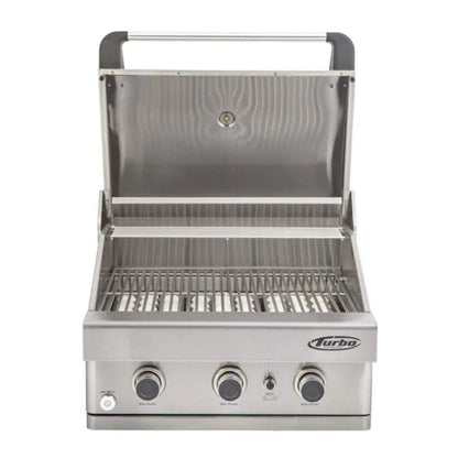 Turbo 26″ 3-Burner Built-In Propane Gas BBQ Grill