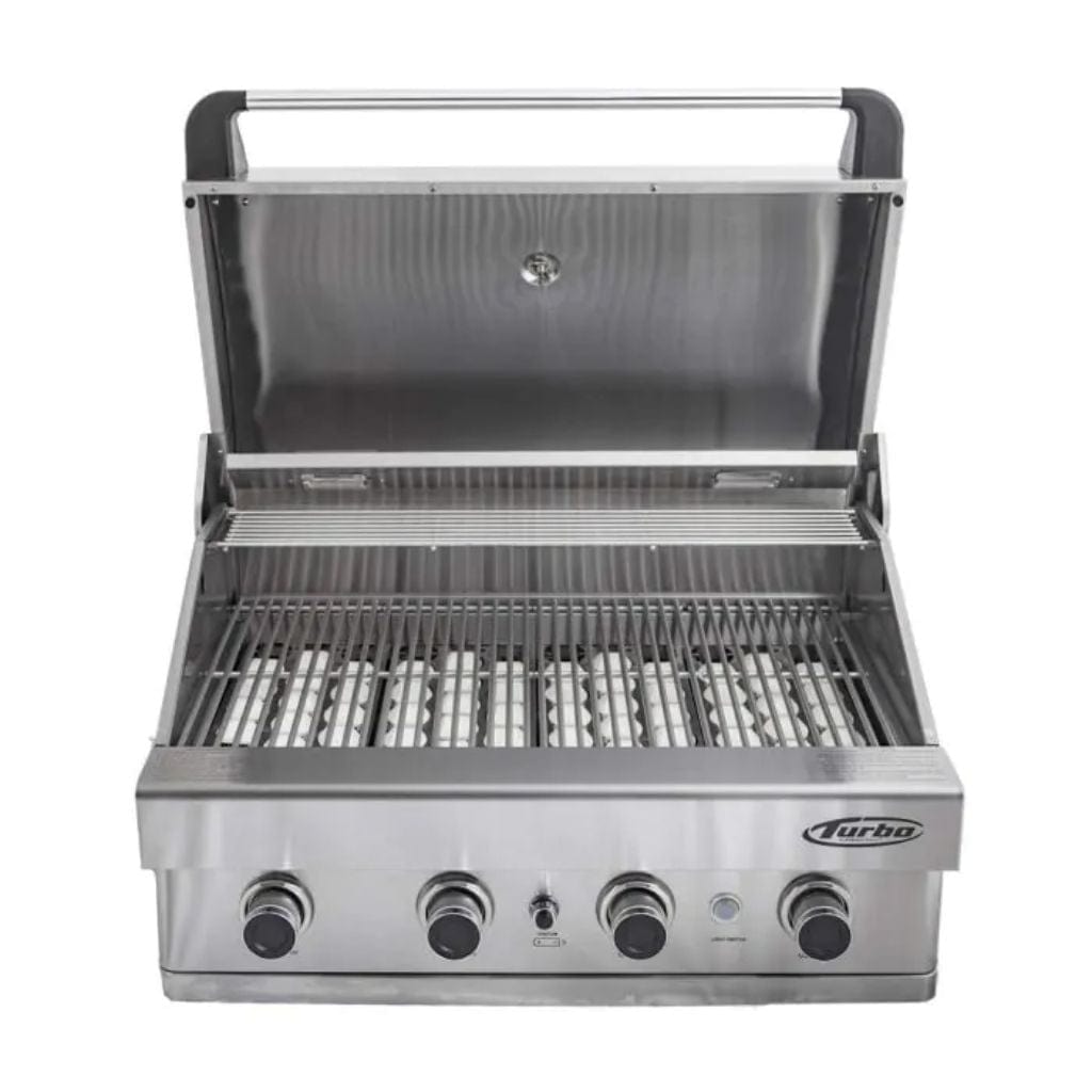 Turbo 32″ 4-Burner Built-In Propane Gas BBQ Grill