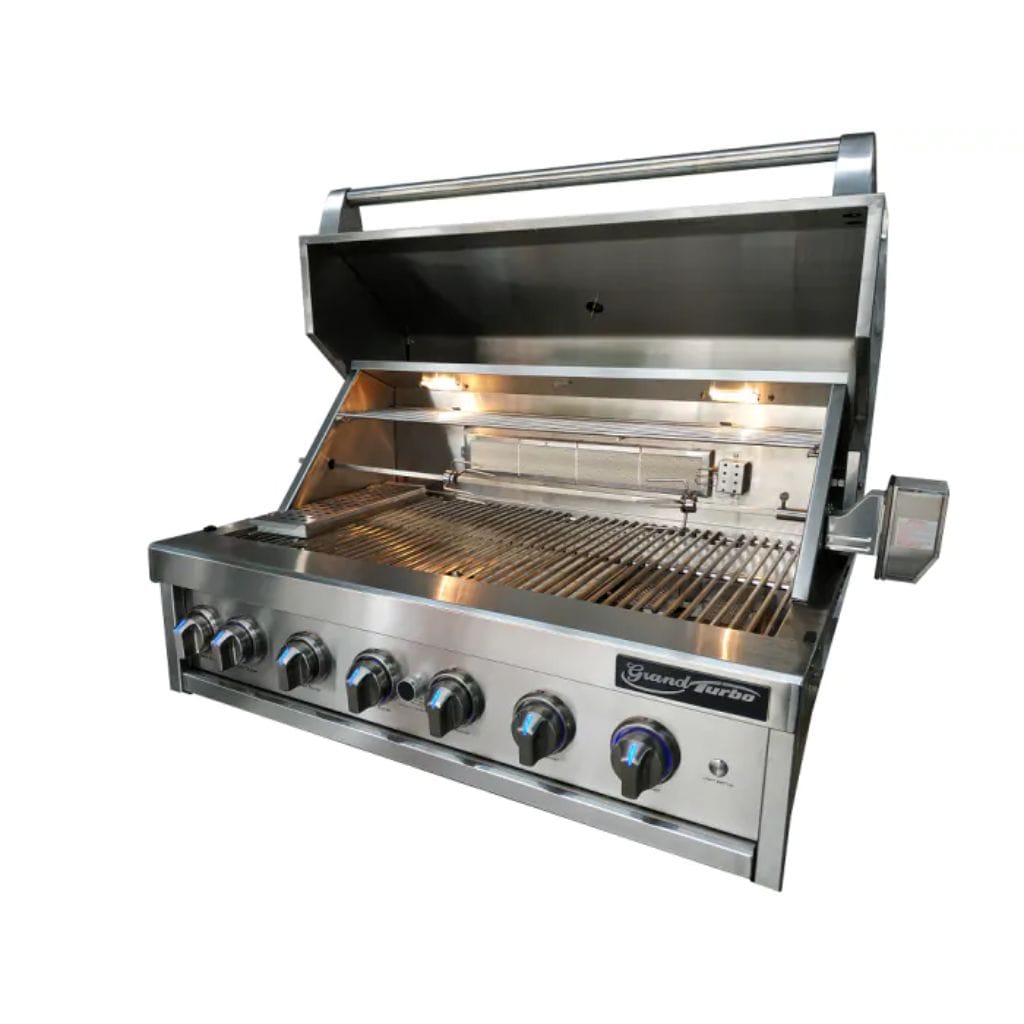 Turbo Grills 40" 6-Burner Grand Turbo Built-In BBQ Propane Gas Grill