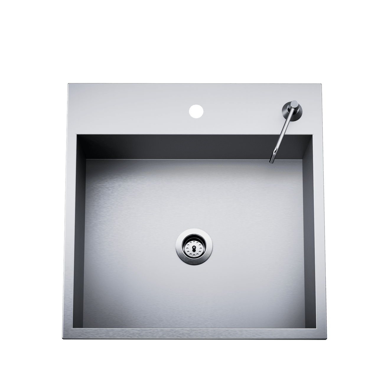 Twin Eagles 24" Stainless Steel Outdoor Sink with Stainless Steel Cover (Faucet Not Included)