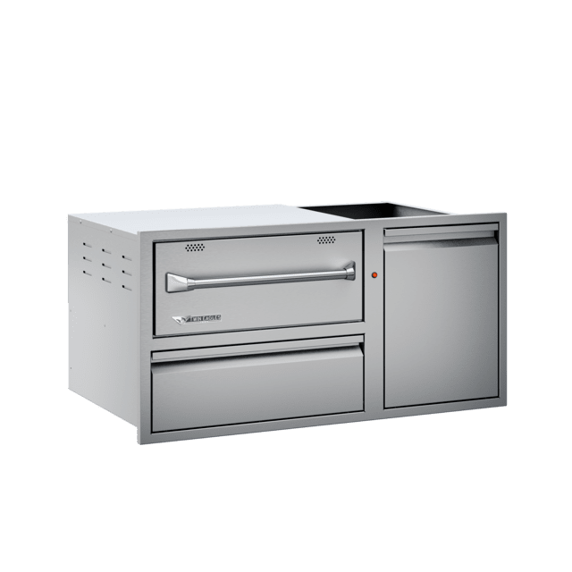Twin Eagles 30" Stainless Steel Warming Drawer & Single Door with Tank Slide