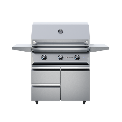 Twin Eagles 36" Stainless Steel Gas Grill Base with Storage Drawers