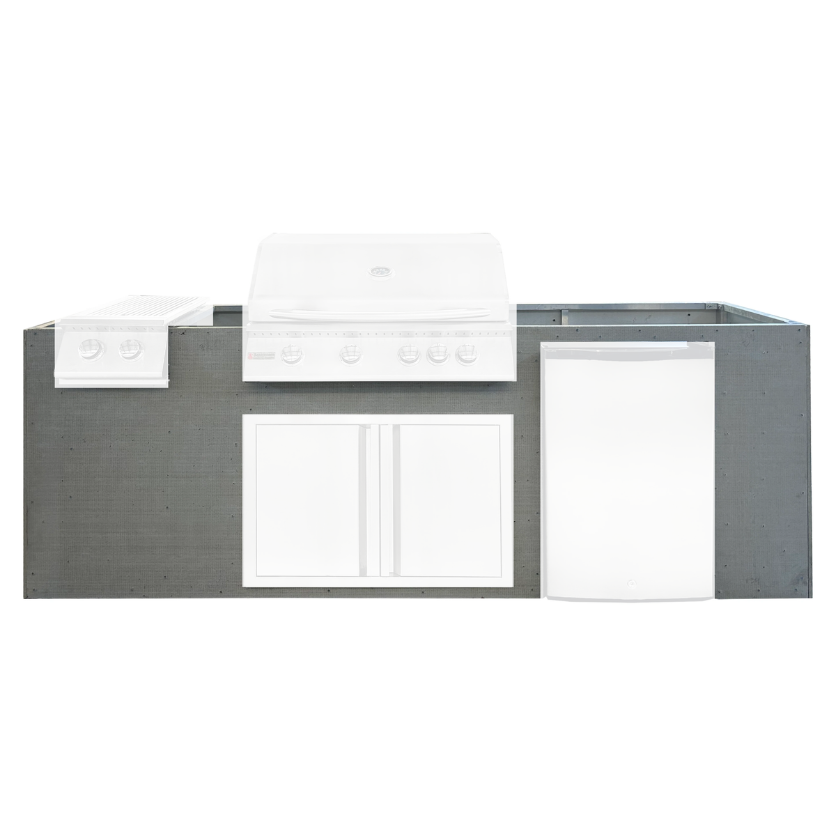 Renaissance Pro-Fit 8-Ft Unfinished Outdoor Island