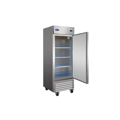 Valpro 23 cu.ft. Stainless Steel Reach-In Single Solid Door Refrigerator