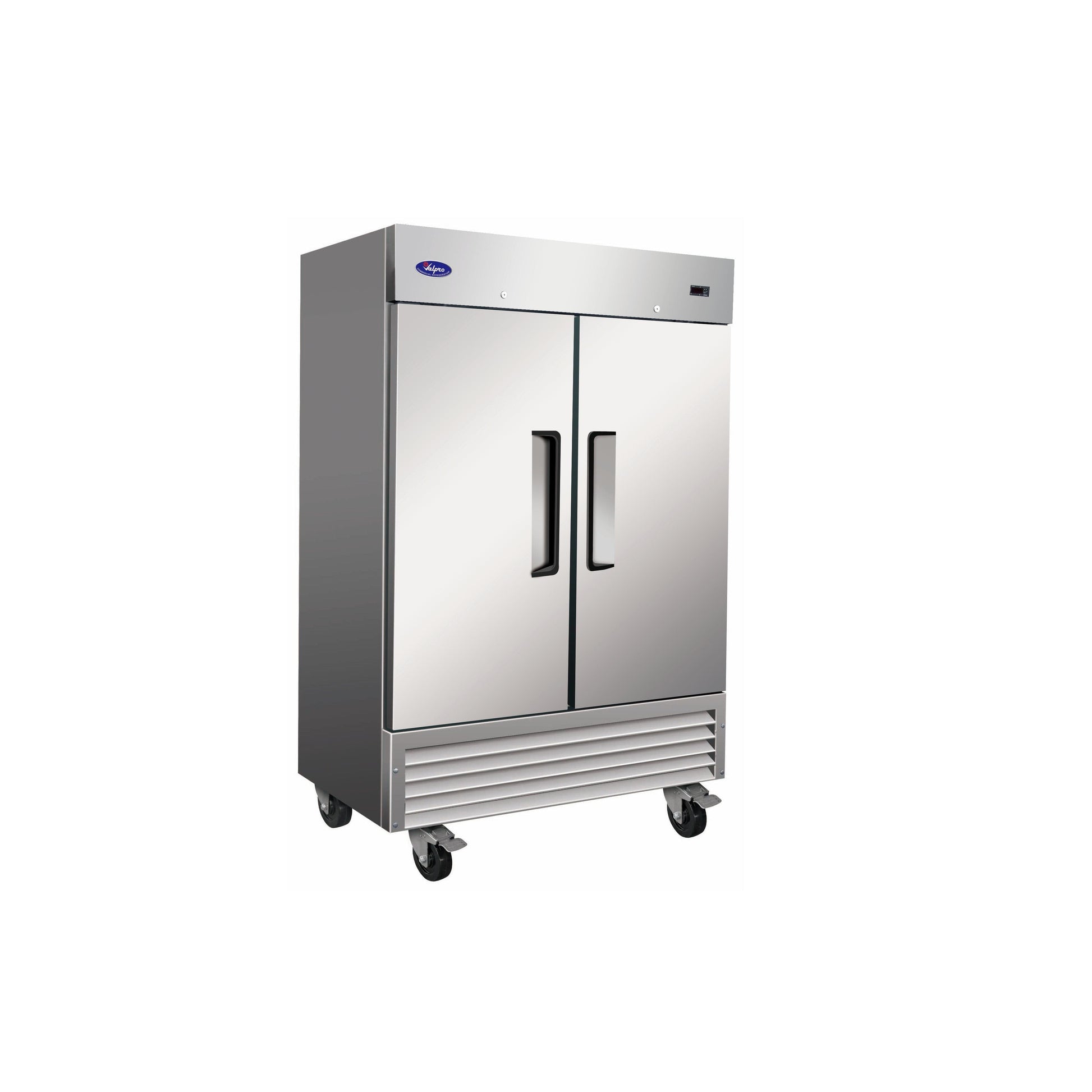 Valpro 49 cu.ft. Stainless Steel Reach-In Solid 2-Door Refrigerator