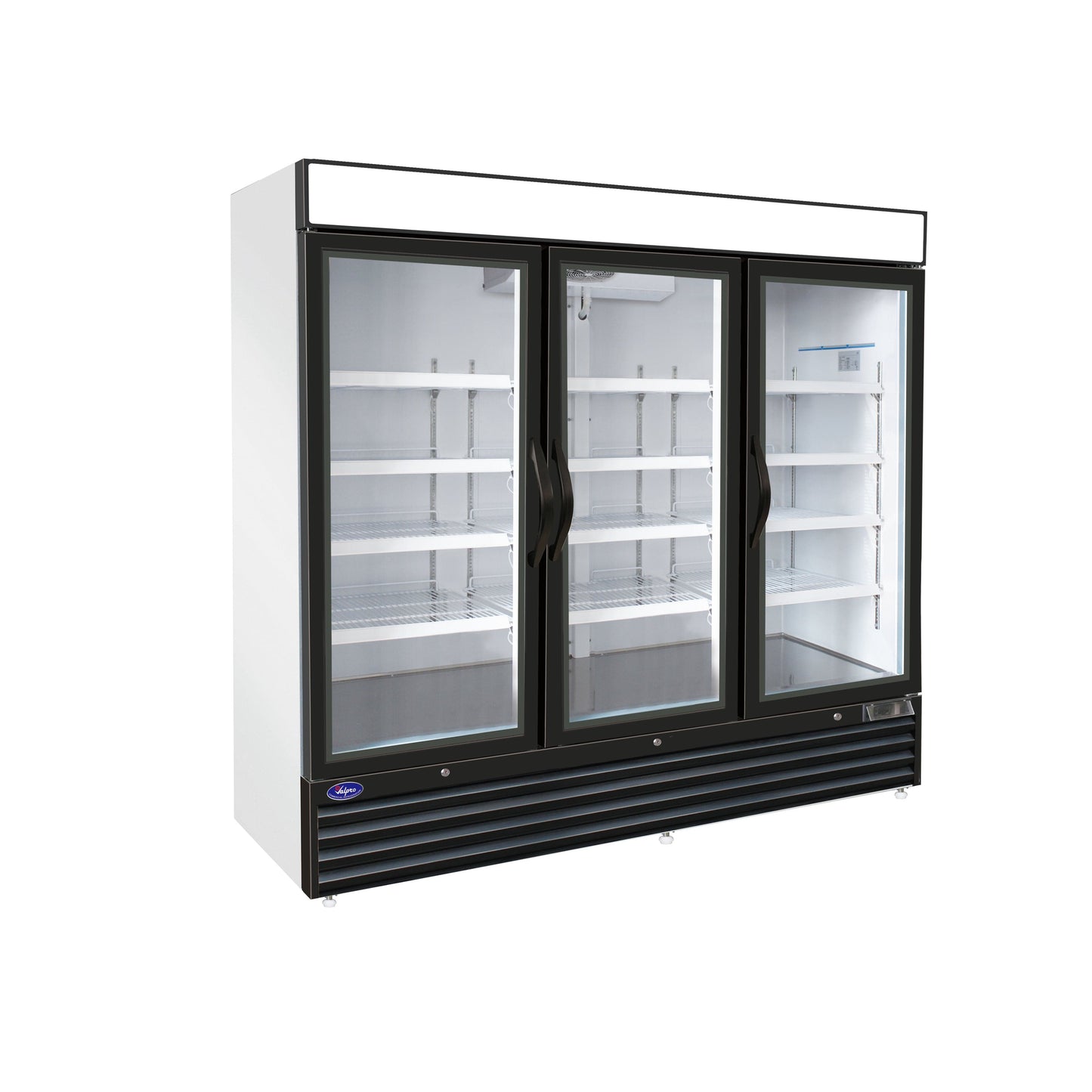 Valpro 72 cu.ft. Merchandiser Refrigerator With 3 Swing Glass Doors