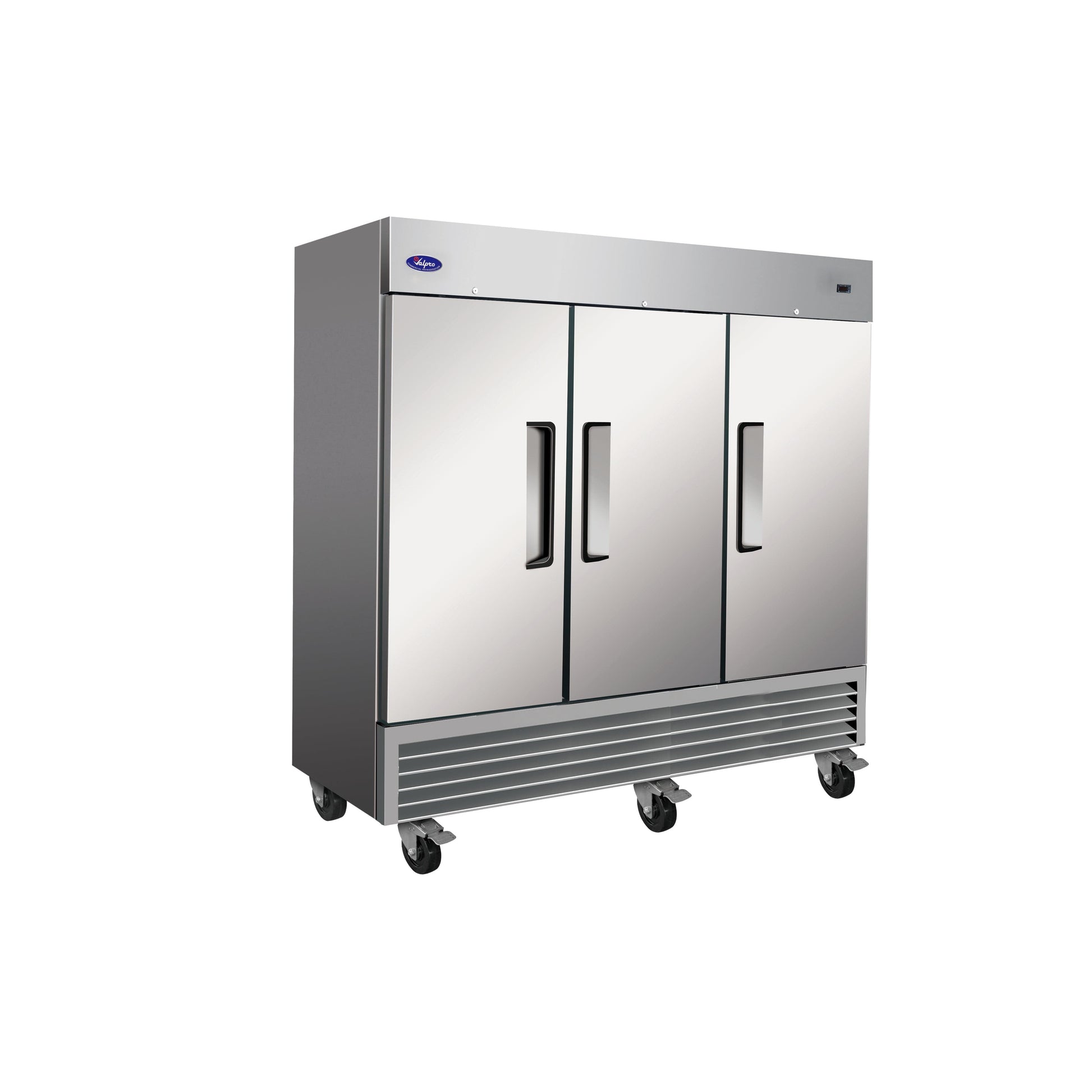 Valpro 72 cu.ft. Stainless Steel Reach-In Solid 3-Door Refrigerator