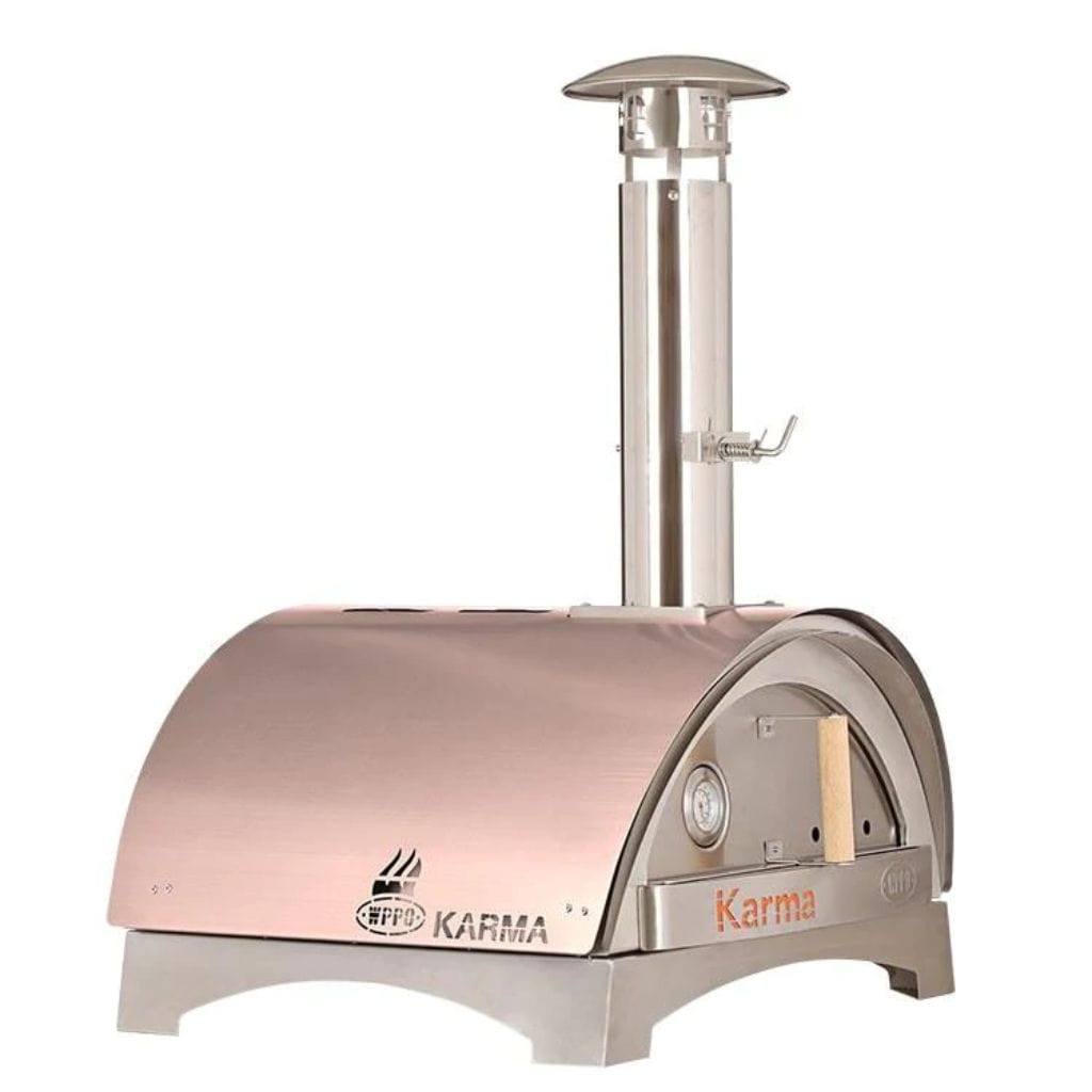 WPPO 25" Stainless Steel Karma Wood Fired Ovens with Counter-Top Base