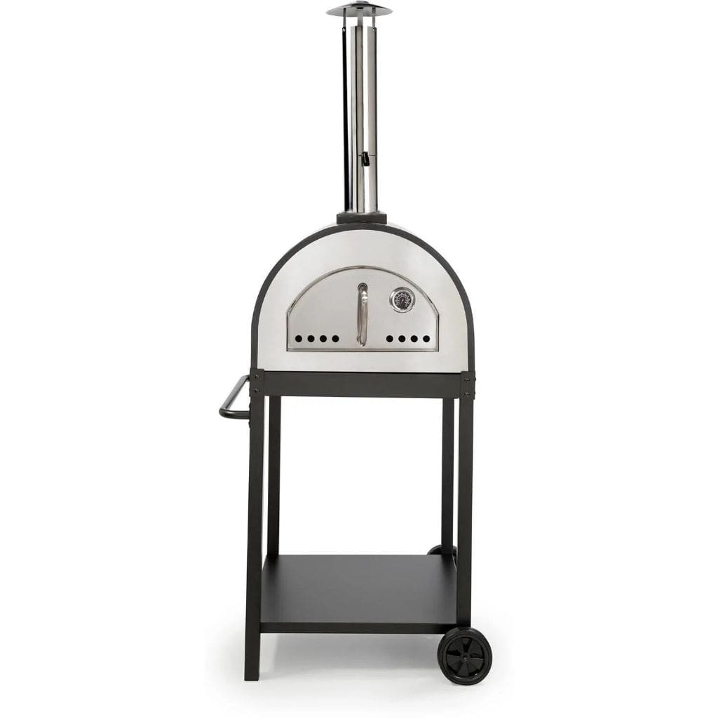 WPPO 25" Traditional Hybrid Wood/Gas Fired Pizza Oven with Stand/Cart