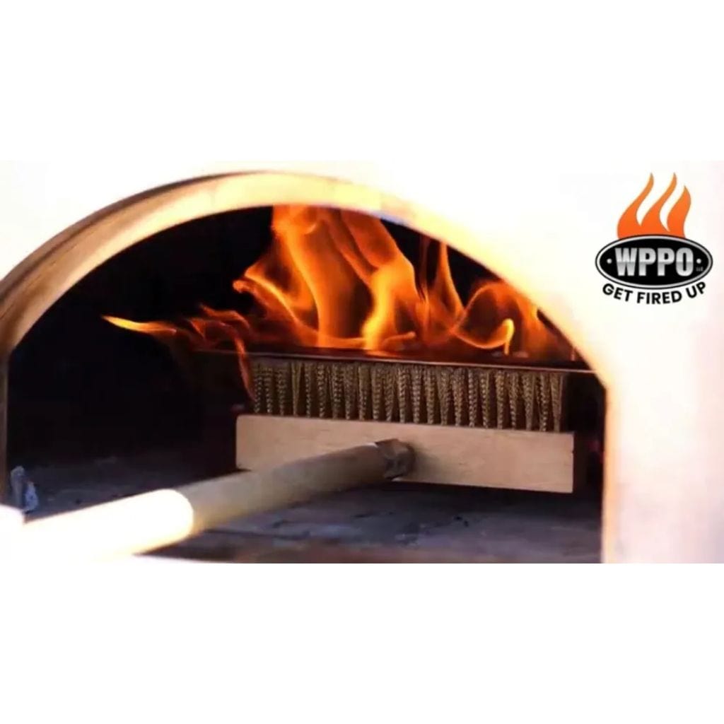 WPPO 36" Pizza Oven Brush with Scraper