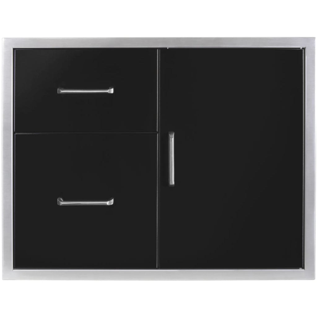 Wildfire 30" x 24" Black Stainless Steel Outdoor Door/Drawer Combo