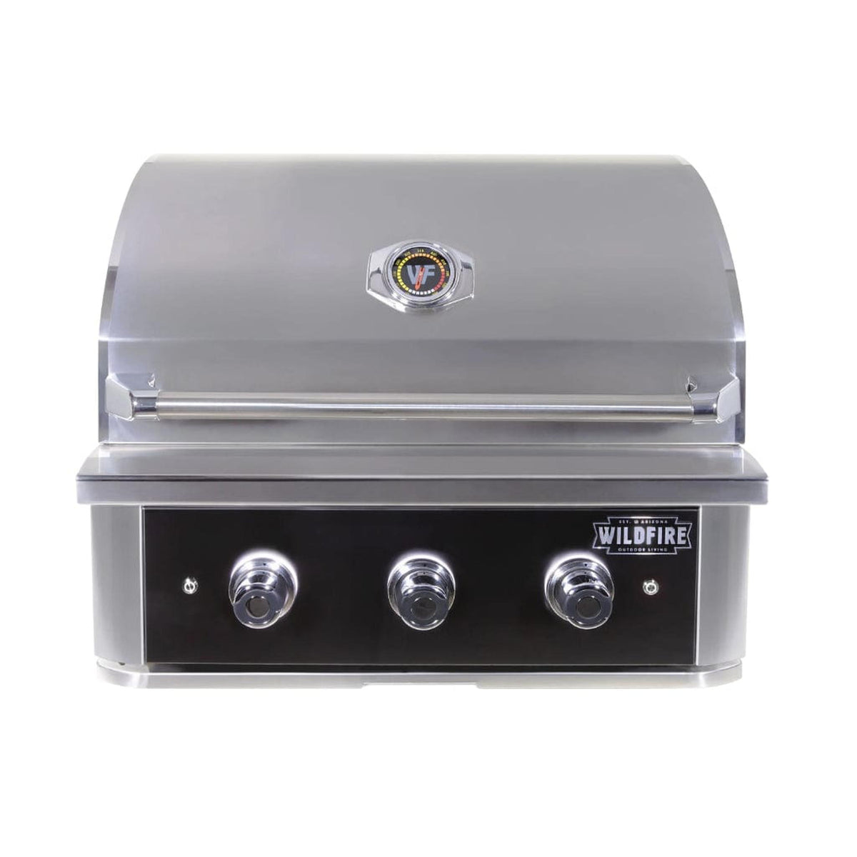 Wildfire Ranch Pro 30" Black Stainless Steel Built-In Natural Gas Grill