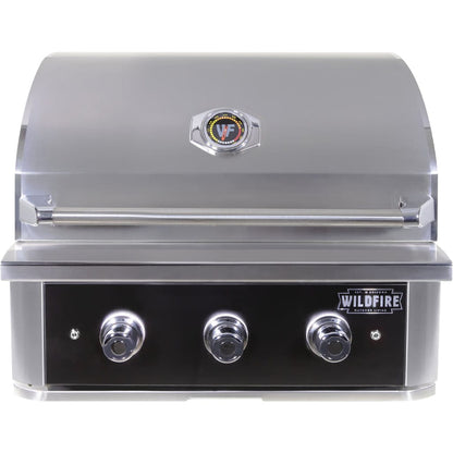 Wildfire Ranch Pro 30" Black Stainless Steel Built-In Natural Gas Grill