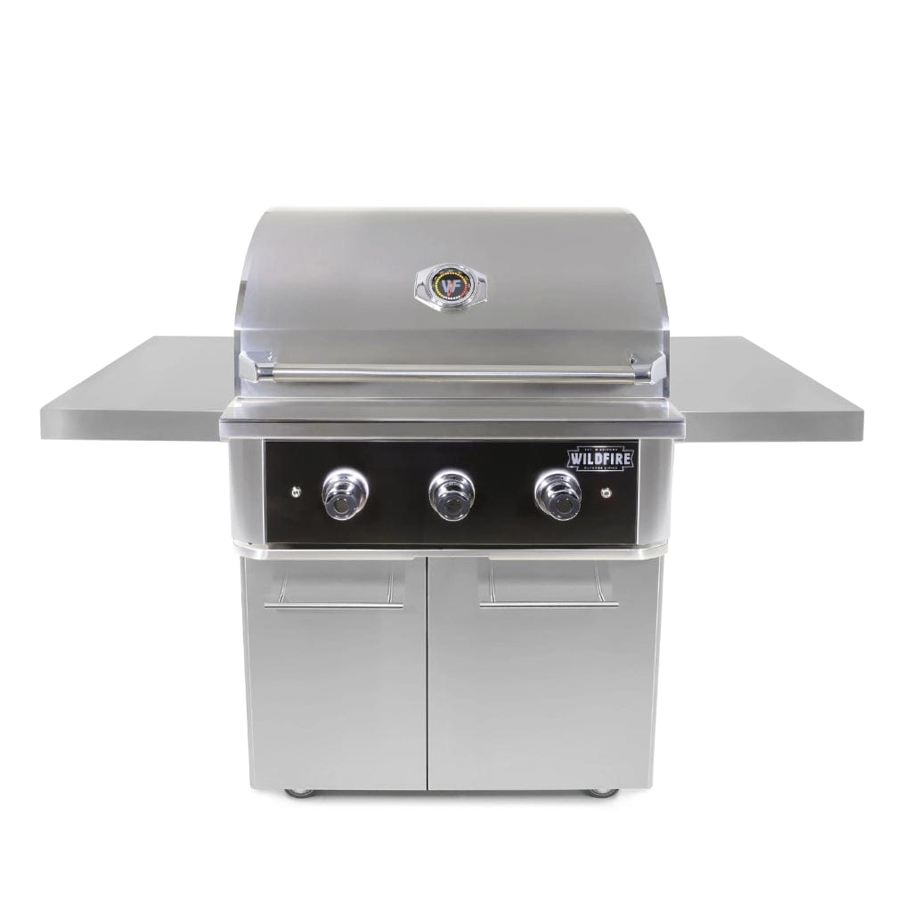 Wildfire Ranch Pro 30" Built-In Liquid Propane Gas Grill With Stainless Steel Cart