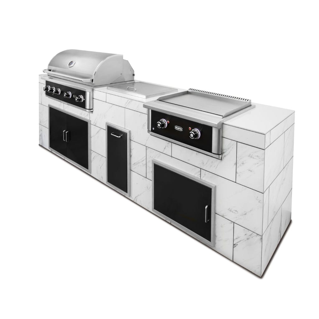 Wildfire Ranch Pro 36" Black Stainless Steel Built-In Liquid Propane Gas Grill