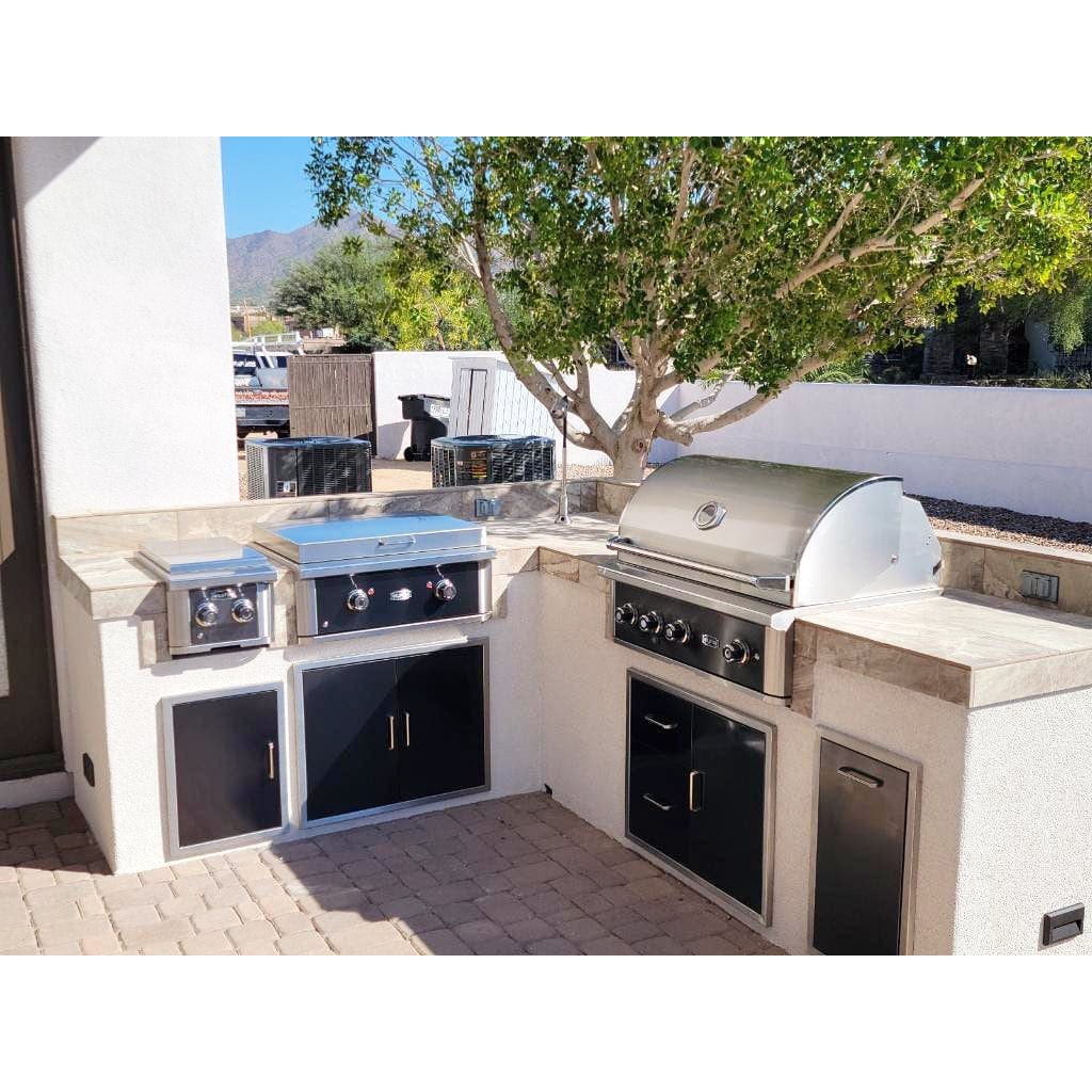 Wildfire Ranch Pro 36" Black Stainless Steel Built-In Liquid Propane Gas Grill
