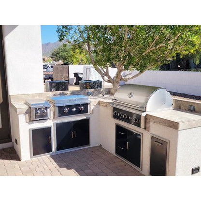 Wildfire Ranch Pro 36" Black Stainless Steel Built-In Liquid Propane Gas Grill