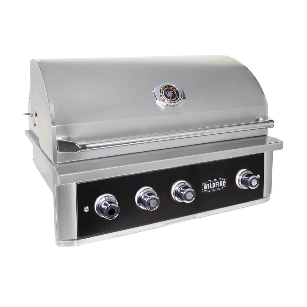 Wildfire Ranch Pro 36" Black Stainless Steel Built-In Natural Gas Grill