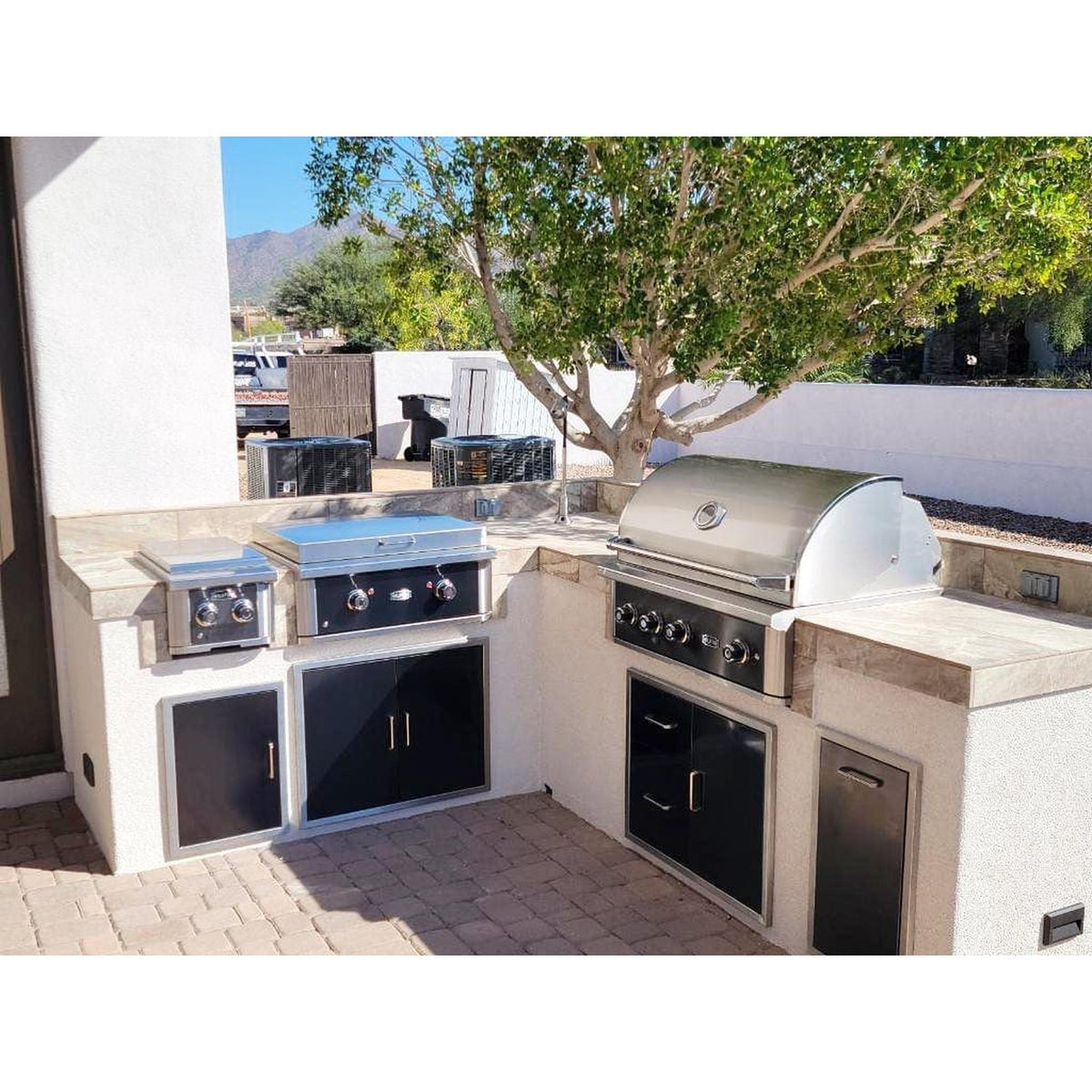 Wildfire Ranch Pro 36" Black Stainless Steel Built-In Natural Gas Grill