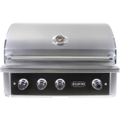 Wildfire Ranch Pro 36" Black Stainless Steel Built-In Natural Gas Grill