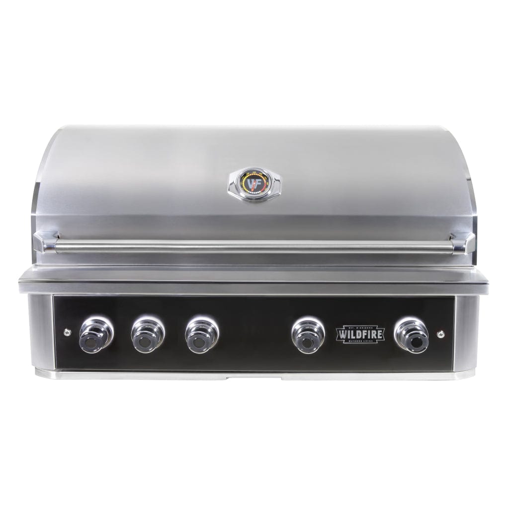 Wildfire Ranch Pro 42" Black Stainless Steel Built-In Natural Gas Grill