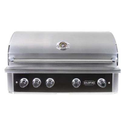 Wildfire Ranch Pro 42" Black Stainless Steel Built-In Natural Gas Grill